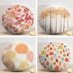 4'lü Dekoratif Yuvarlak Yastık Kırlent Kılıf Seti Realhomes