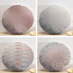 4'lü Realhomes Özel Tasarım Yuvarlak Yastık Kırlent Kılıf Seti Realhomes