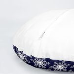 4'lü Renkli Zemin Üzerinde Kartanesi Desenli Modern Yuvarlak Yastık Kırlent Kılıf Seti Realhomes