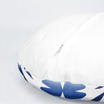 4'lü Beyaz Zemin Üzerinde Renkli Geometrik Desenli Modern Yuvarlak Yastık Kırlent Kılıf Seti Realhomes