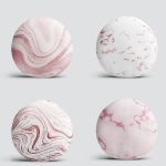 4'lü Renkli Zemin Üzerinde Soyut Desenli Modern Yuvarlak Yastık Kırlent Kılıf Seti Realhomes