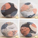 - YuvPtk4luSet402-4lu-Renkli-Zemin-Uzerinde-Onedraw-Cizimli-Bayan-Silueti-Modern-Yuvarlak-Yastik-Kirlent-Kilif-Seti - Realhomes 4'lü Renkli Zemin Üzerinde Onedraw Çizimli Bayan Silüeti Modern Yuvarlak Yastık Kırlent Kılıf Seti Realhomes