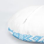 4'lü Renkli Zemin Üzerinde Geometrik Çizimli Modern Yuvarlak Yastık Kırlent Kılıf Seti Realhomes