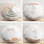 - YuvPtk4luSet417-4lu-Renkli-Zemin-Uzerinde-Onedraw-Cizimli-Modern-Yuvarlak-Yastik-Kirlent-Kilif-Seti - Realhomes 4'lü Renkli Zemin Üzerinde Onedraw Çizimli Modern Yuvarlak Yastık Kırlent Kılıf Seti Realhomes