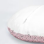 4'lü Renkli Zemin Üzerinde Yaprak Desenli Modern Yuvarlak Yastık Kırlent Kılıf Seti Realhomes