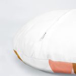 4'lü Beyaz Zemin Üzerinde Onedraw Çizimli Modern Yuvarlak Yastık Kırlent Kılıf Seti Realhomes