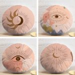 - YuvPtk4luSet422-4lu-Renkli-Zemin-Uzerinde-Onedraw-Cizimli-Modern-Yuvarlak-Yastik-Kirlent-Kilif-Seti - Realhomes  4'lü Renkli Zemin Üzerinde Onedraw Çizimli Modern Yuvarlak Yastık Kırlent Kılıf Seti Realhomes