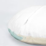 4'lü Renkli Zemin Üzerinde Onedraw Çizimli Yaprak Desenli Modern Yuvarlak Yastık Kırlent Kılıf Seti Realhomes