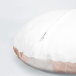 4'lü Renkli Zemin Üzerinde Onedraw Çizimli Yaprak Desenli Modern Yuvarlak Yastık Kırlent Kılıf Seti Realhomes