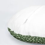 4'lü Renkli Zemin Üzerinde Yaprak Desenli Modern Yuvarlak Yastık Kırlent Kılıf Seti Realhomes