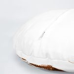 4'lü Beyaz Zemin Üzerinde Onedraw Çizimli Ağaç Desenli Modern Yuvarlak Yastık Kırlent Kılıf Seti Realhomes