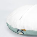 4'lü Rengarenk Zemin Üzerinde Çiçek Desenli Modern Yuvarlak Yastık Kırlent Kılıf Seti Realhomes