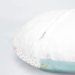 4'lü Beyaz Zemin Üzerinde Siyah Puantiyeli Modern Yuvarlak Yastık Kırlent Kılıf Seti Realhomes