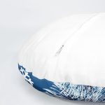 4'lü Renkli Zemin Üzerinde Kartanesi Desenli Modern Yuvarlak Yastık Kırlent Kılıf Seti Realhomes