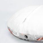 4'lü Renkli Zemin Üzerinde Yaprak Desenli Modern Yuvarlak Yastık Kırlent Kılıf Seti Realhomes