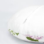 4'lü Renkli Zemin Üzerinde Ortanca Çiçeği Desenli Modern Yuvarlak Yastık Kırlent Kılıf Seti Realhomes