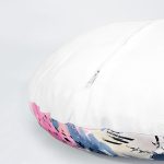 4'lü Renkli Yaprak Tropik Yaprak Özel Tasarım Dijital Baskılı Yuvarlak Yastık Kırlent Kılıf Seti Realhomes