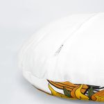 4'lü Siyah Beyaz Ekoseli Kabak Motifli Özel Tasarım Kombin Yuvarlak Yastık Kırlent Kılıfı Realhomes