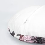 4'lü Beyaz Zemin Üzerinde Siyah Geometrik Desenli Modern Yuvarlak Yastık Kırlent Kılıf Seti Realhomes