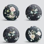 - YuvPtk4luSet610-4lu-Siyah-Zemin-Uzerinde-Cicek-Desenli-Modern-Yuvarlak-Yastik-Kirlent-Kilif-Seti-1 - Realhomes 4'lü Siyah Zemin Üzerinde Çiçek Desenli Modern Yuvarlak Yastık Kırlent Kılıf Seti Realhomes