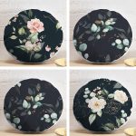 - YuvPtk4luSet610-4lu-Siyah-Zemin-Uzerinde-Cicek-Desenli-Modern-Yuvarlak-Yastik-Kirlent-Kilif-Seti - Realhomes 4'lü Siyah Zemin Üzerinde Çiçek Desenli Modern Yuvarlak Yastık Kırlent Kılıf Seti Realhomes