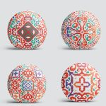 - YuvPtk4luSet614-4lu-Beyaz-Zemin-Uzerinde-Cini-Desenli-Modern-Yuvarlak-Yastik-Kirlent-Kilif-Seti-1 - Realhomes  4'lü Beyaz Zemin Üzerinde Çini Desenli Modern Yuvarlak Yastık Kırlent Kılıf Seti Realhomes