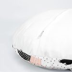 4'lü Beyaz Zemin Üzerinde Onedraw Çizimli Kaktüs Desenli Modern Yuvarlak Yastık Kırlent Kılıf Seti Realhomes