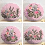 - YuvPtk4luSet630-4lu-Renkli-Zemin-Uzerinde-Kaktus-Desenli-Modern-Yuvarlak-Yastik-Kirlent-Kilif-Seti - Realhomes 4'lü Renkli Zemin Üzerinde Kaktüs Desenli Modern Yuvarlak Yastık Kırlent Kılıf Seti Realhomes