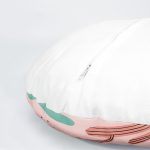 4'lü Renkli Zemin Üzerinde Kaktüs Desenli Modern Yuvarlak Yastık Kırlent Kılıf Seti Realhomes