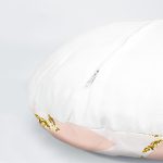 4'lü Renkli Zemin Üzerinde Gold Detaylı Love Yazılı Modern Yuvarlak Yastık Kırlent Kılıf Seti Realhomes