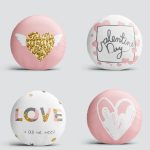 4'lü Sevgililer Günü Konseptli Özel Tasarım Modern Kombin Yuvarlak Yastık Kırlent Kılıf Seti Realhomes