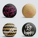 4'lü Sevgililer Günü Konseptli Özel Tasarım Modern Kombin Yuvarlak Yastık Kırlent Kılıf Seti Realhomes