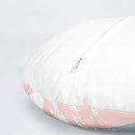 4'lü Sarı Ve Pembe Sulu Boya Fırça Darbeli Dekoratif Yuvarlak Yastık Kırlent Kılıf Seti Realhomes