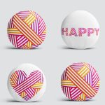 4'lü Sevgililer Günü Konseptli Özel Tasarım Modern Kombin Yuvarlak Yastık Kırlent Kılıf Seti Realhomes