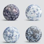 4'lü Kar Tanerleri Özel Tasarım Dijital Baskılı Modern Yuvarlak Yastık Kırlent Kılıf Seti Realhomes