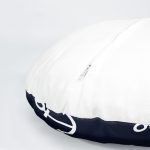 4'lü Çapa ve Pusula Tasarımlı Dijital Baskılı Dekoratif Yuvarlak Yastık Kırlent Kılıfı Seti Realhomes