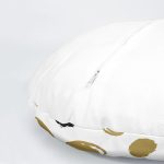 4'lü Puantiye ve Fırça Darbeli Konseptli Dekoratif Yuvarlak Yastık Kırlent Kılıfı Seti Realhomes