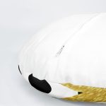 4'lü Siyah Beyaz Altın Varaklı Motifler Dijital Baskılı Yuvarlak Yastık Kırlent Kılıf Seti Realhomes