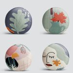 4'lü Bohem Tasarımlı Dijital Baskılı Dekoratif Yuvarlak Yastık Kırlent Kılıfı Seti Realhomes