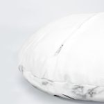 4'lü Mermer Zemin Tasarımlı Dijital Baskılı Modern Yuvarlak Yastık Kırlent Kılıfı Realhomes