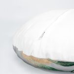 4'lü Gri Zeminde Gümüş Ve Gold Yaprak Tasarımlı Modern Yuvarlak Yastık Kırlent Kılıf Seti Realhomes