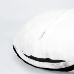 Realhomes 4'lü Siyah Zeminde Mermer Tasarımlı Dekoratif Yuvarlak Yastık Kırlent Kılıfı Seti Realhomes