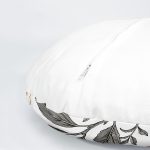 4'lü Pastel Zemin Kurumuş Çiçek Çizimli Dijital Baskılı Modern Yuvarlak Yastık Kırlent Kılıf Seti Realhomes