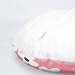 4'lü Rengarenk Zemin Çiçek Temalı Dijital Baskılı Modern Yuvarlak Yastık Kırlent Kılıf Seti Realhomes