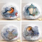 - YuvPtk4luSet745-4lu-Beyaz-Zemin-Suluboya-Uzerinde-Hayvan-Tasarimli-Modern-Yuvarlak-Yastik-Kirlent-Kilif-Seti - Realhomes  4'lü Beyaz Zemin Suluboya Üzerinde Hayvan Tasarımlı Modern Yuvarlak Yastık Kırlent Kılıf Seti Realhomes