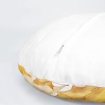 4'lü Kuru Sonbahar Yaprakları & Geyik Tasarımlı Dijital Baskılı Yuvarlak Yastık Kırlent Kılıf Seti Realhomes