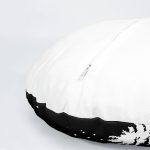 4'lü Siyah Beyaz Çam Ağacı & Kozalak Tasarımlı Dijital Baskılı Yuvarlak Yastık Kırlent Kılıf Seti Realhomes