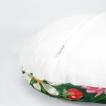 4'lü Rengarenk Sevimli Saksılar İçinde Çiçek Tasarımlı Modern Yuvarlak Yastık Kırlent Kılıf Seti Realhomes