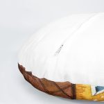 4'lü Renkli Evler Özel Tasarım Dijital Baskılı Modern Yuvarlak Yastık Kırlent Kılıf Seti Realhomes