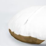 4'lü Pastel Renkli Yaprak Tasarımlı Dijital Baskılı Modern Yuvarlak Yastık Kırlent Kılıf Seti Realhomes